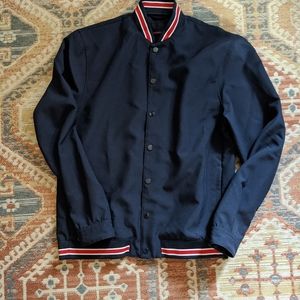 The Gigi navy with tipping coach jacket